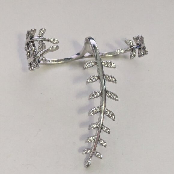 BAUBLEBAR Peacemaker Silver Tone Rhinestone Ring - Picture 1 of 6